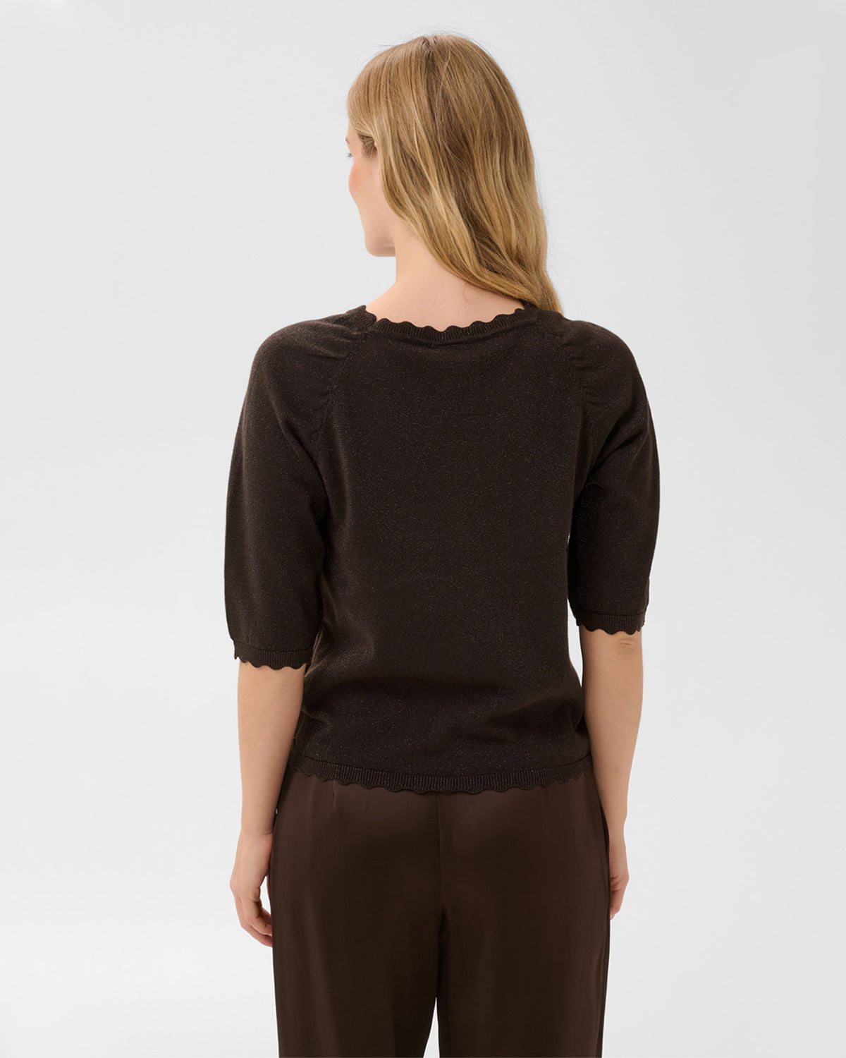 PART TWO Topp Dot Pullover - Mole with lurex