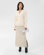 PART TWO Strikket Cardigan Dumitra - Eggnog