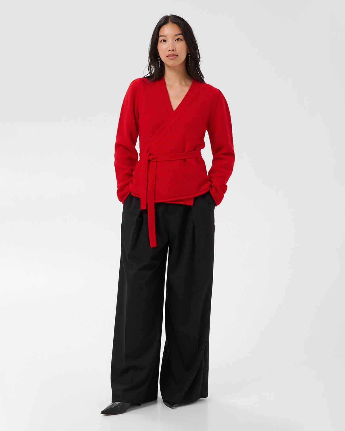 PART TWO Strikket Cardigan Dumitra - Goji Berry