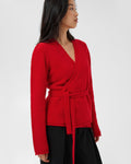 PART TWO Strikket Cardigan Dumitra - Goji Berry