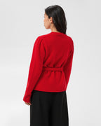 PART TWO Strikket Cardigan Dumitra - Goji Berry
