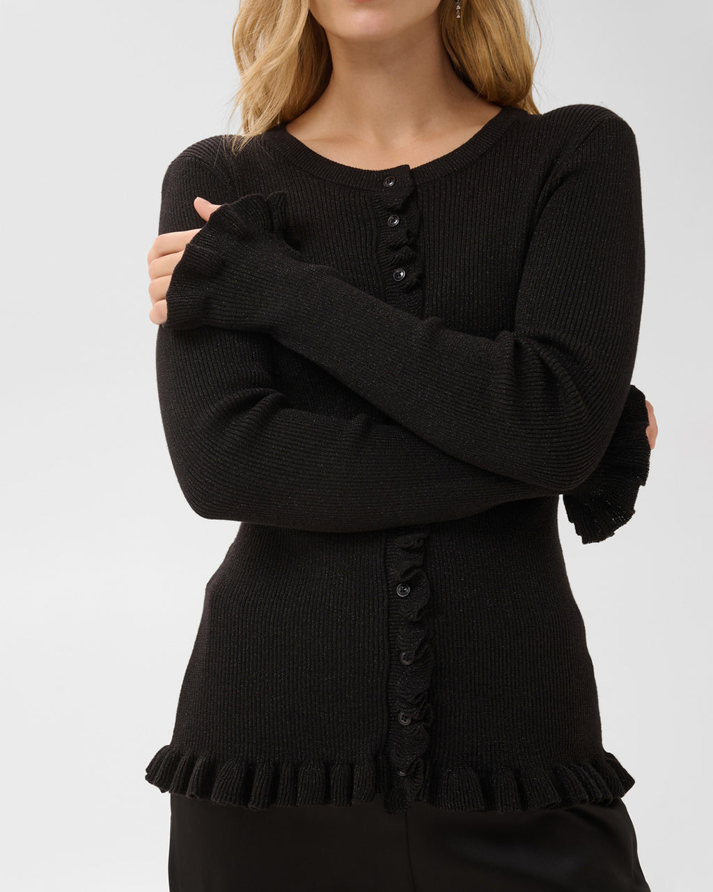 PART TWO Cardigan Dwala - Black with Lurex