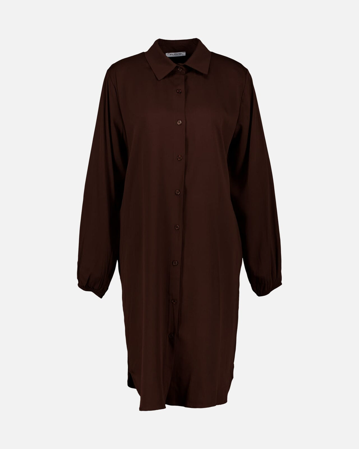 FLOYD Skjortekjole Lilo Uni - Dark Brown