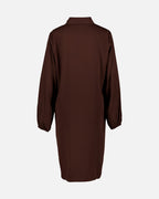 FLOYD Skjortekjole Lilo Uni - Dark Brown