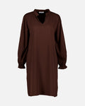 FLOYD Kjole Kara Uni - Dark Brown