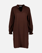FLOYD Kjole Kara Uni - Dark Brown