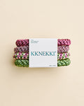 KKNEKKI Hårstrikk Bundle 66 - Green/ Red