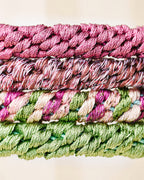 KKNEKKI Hårstrikk Bundle 66 - Green/ Red