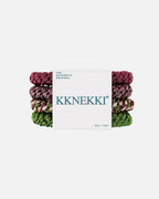 KKNEKKI Hårstrikk Bundle 66 - Green/ Red