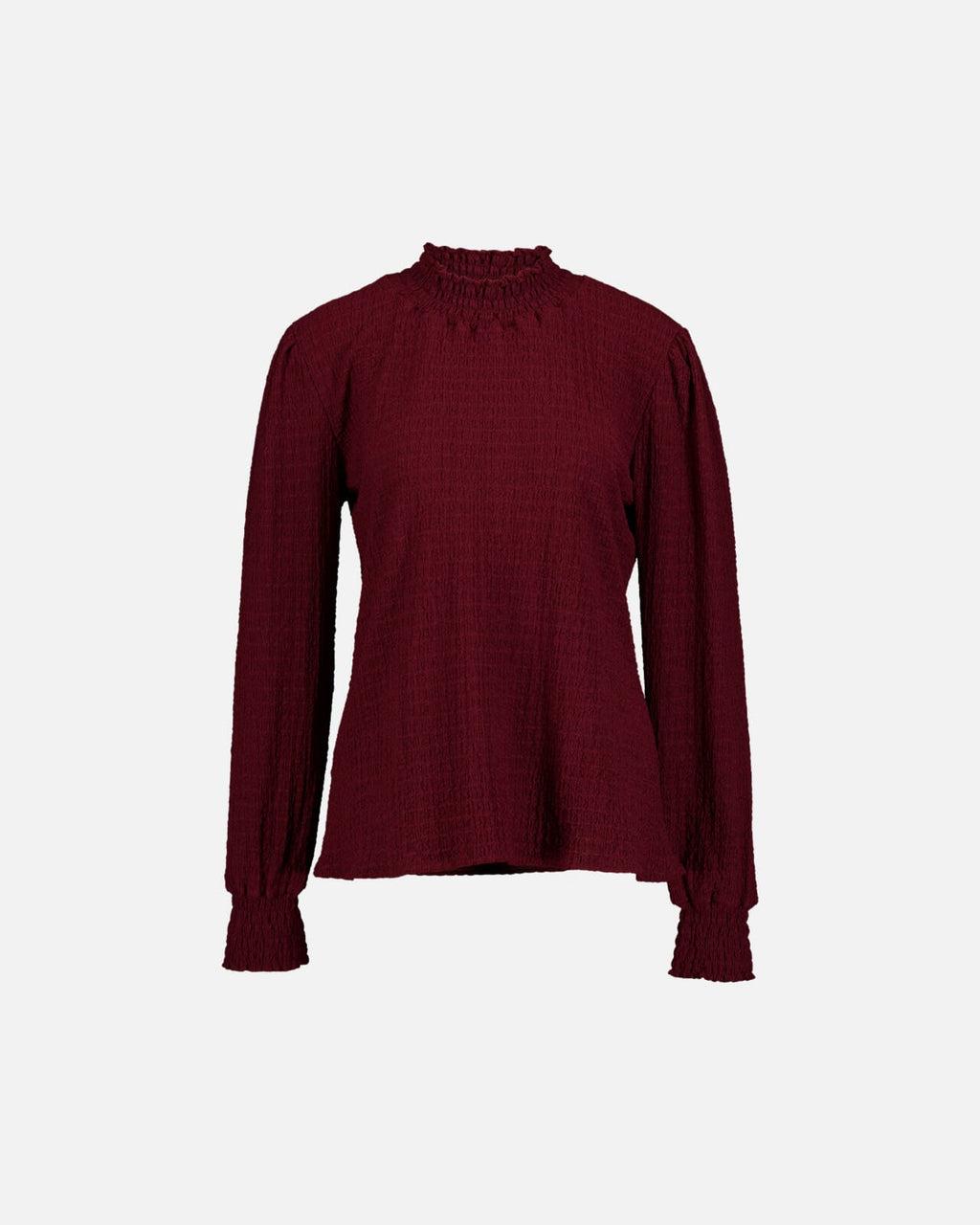 FLOYD Bluse Juliet Structur - Bordeaux