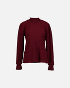 FLOYD Bluse Juliet Structur - Bordeaux