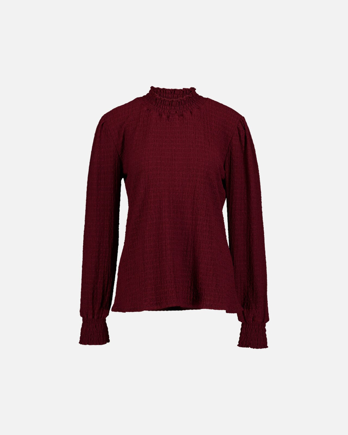 FLOYD Bluse Juliet Structur - Bordeaux