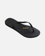 Havaianas Flip Flop Hav. Slim Logo - Metallic Black/ Golden