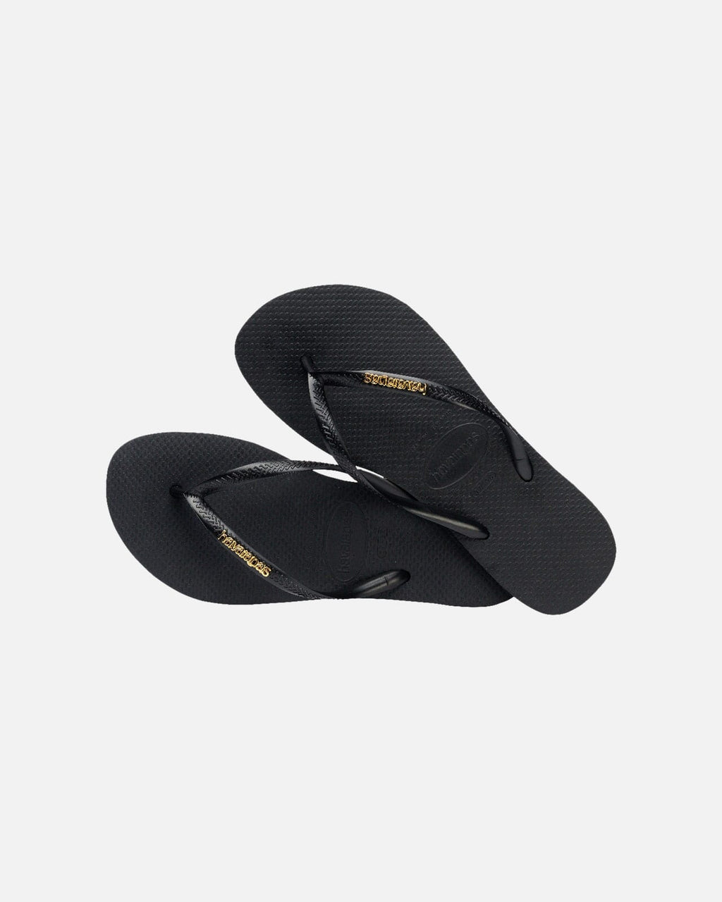 Havaianas Flip Flop Hav. Slim Logo - Metallic Black/ Golden