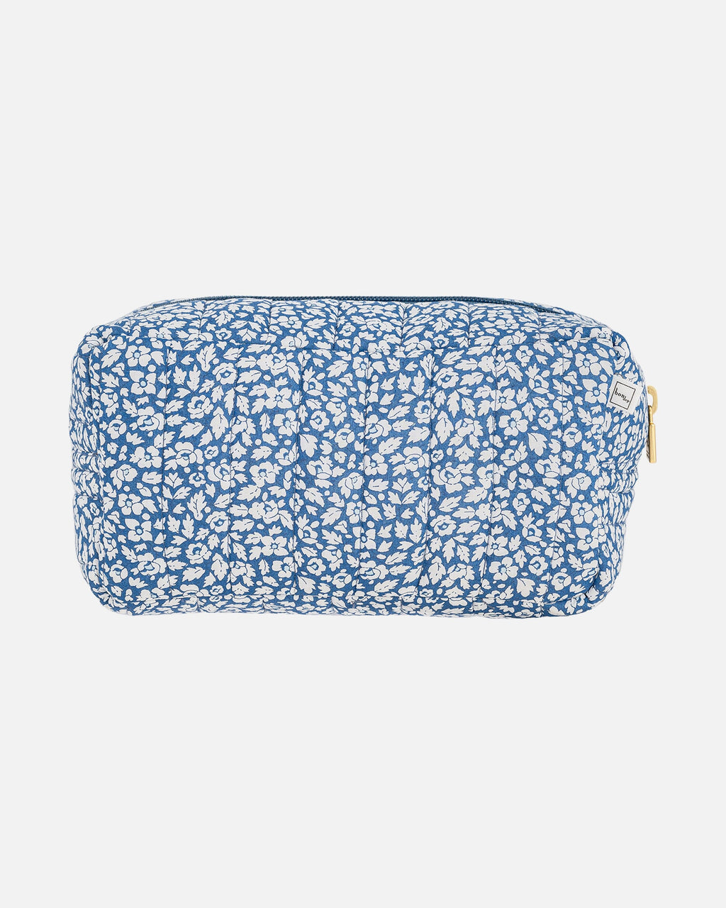 Bon Dep essentials Toalettmappe Pouch XS Square Liberty fabrics - Feather Blue
