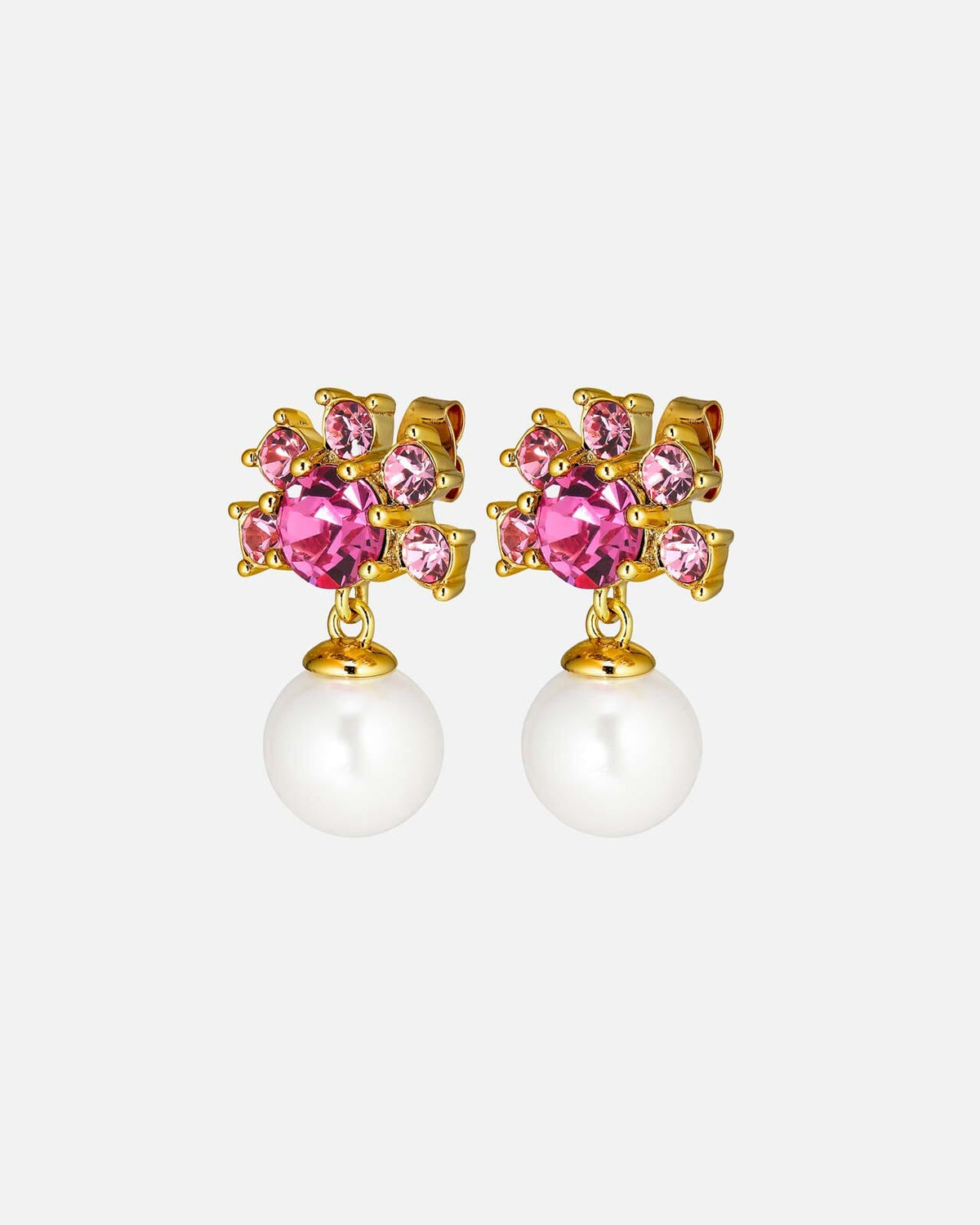 DYRBERG/KERN Øredobber Veronica - Gold/ Rose