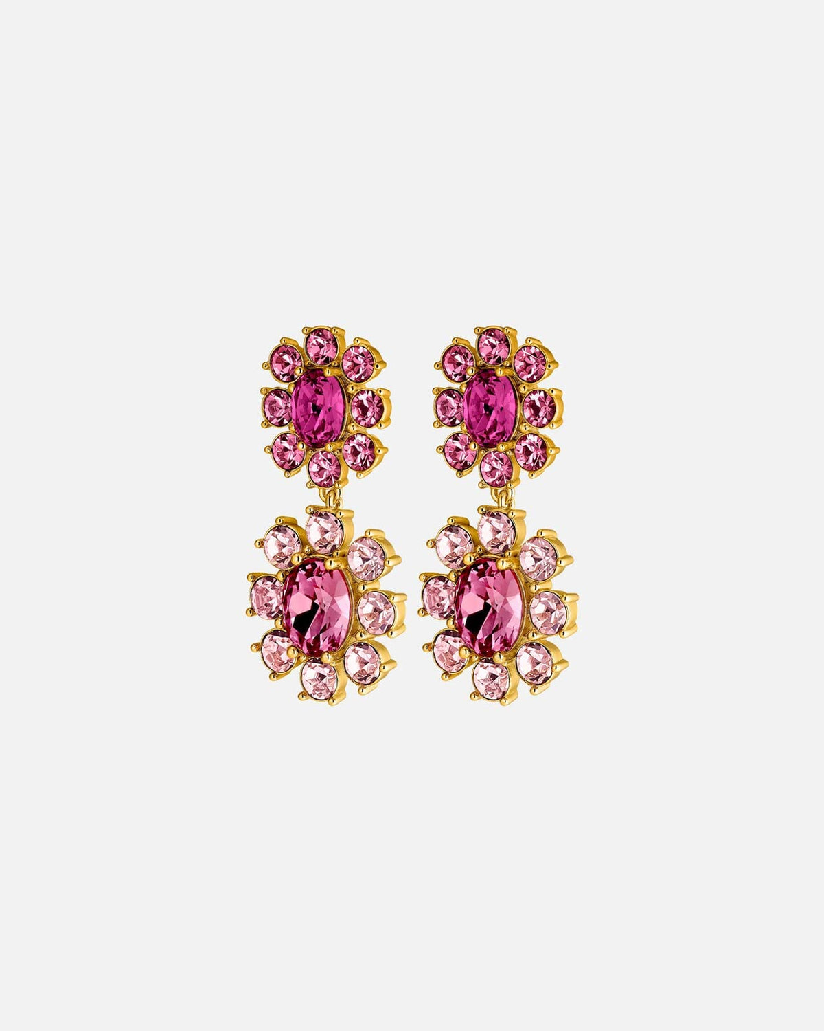 DYRBERG/KERN Øredobber Lina - Gold/ Rose/ Pink