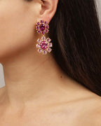 DYRBERG/KERN Øredobber Lina - Gold/ Rose/ Pink