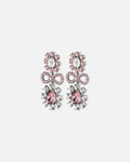 DYRBERG/KERN Øredobber Lillian - Silver/ Rose/ Crystal
