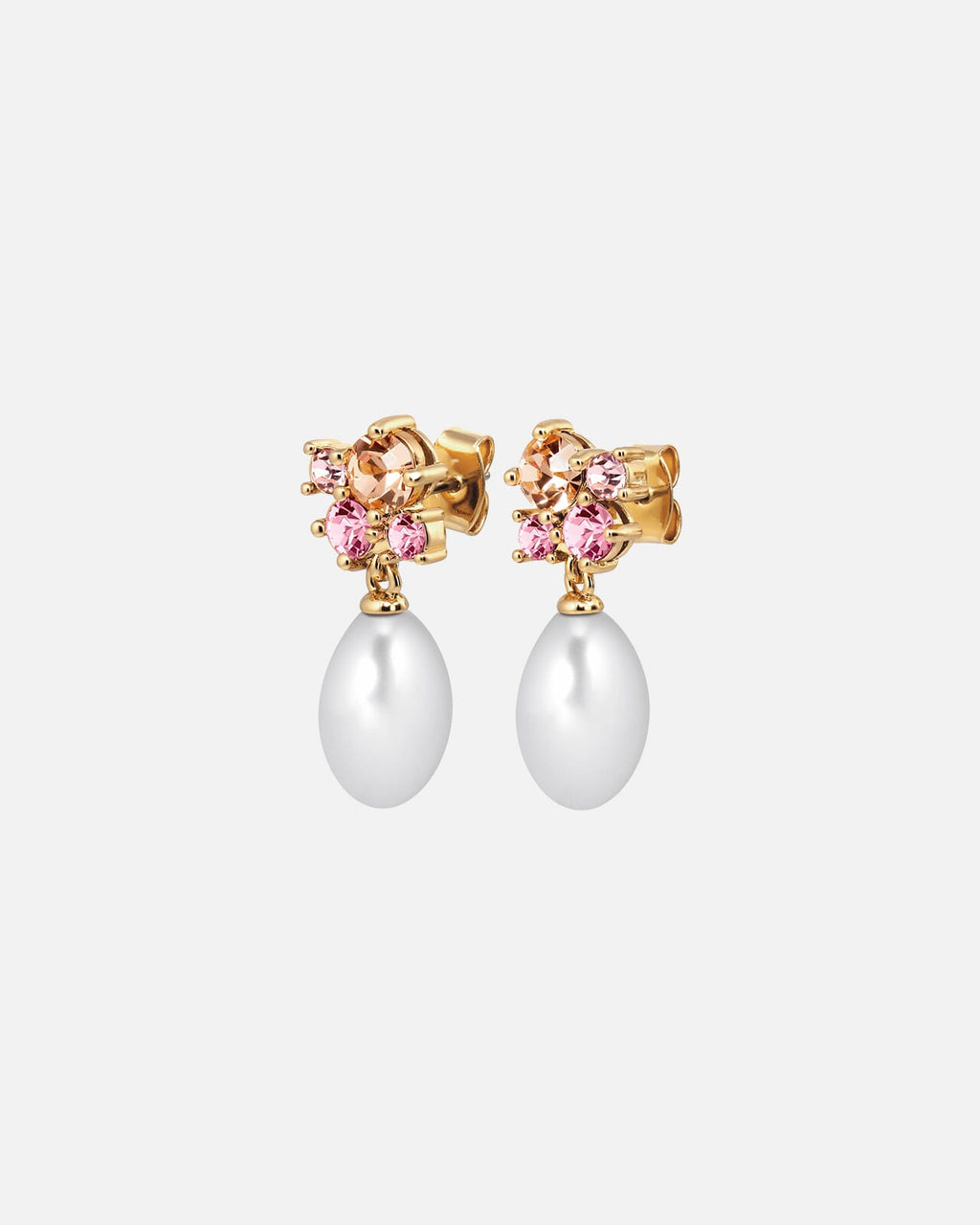 DYRBERG/KERN Øredobber Petun Rose - Gold/ Rose/ White Pearl