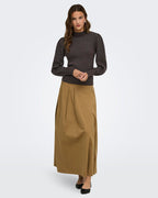 ONLY Genser Katia L/S Highneck Pull - Chocolate Torte