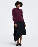 ONLY Genser Katia L/S Highneck Pull - Fig