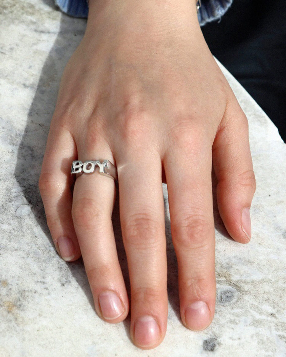 Maria Black Ring BOY - Silver