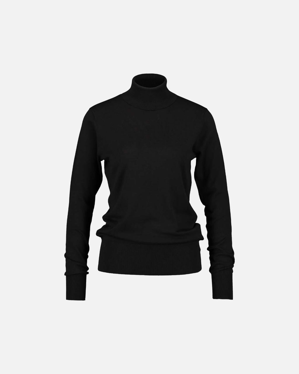 KAFFE Pologenser Roll Neck - Black Deep