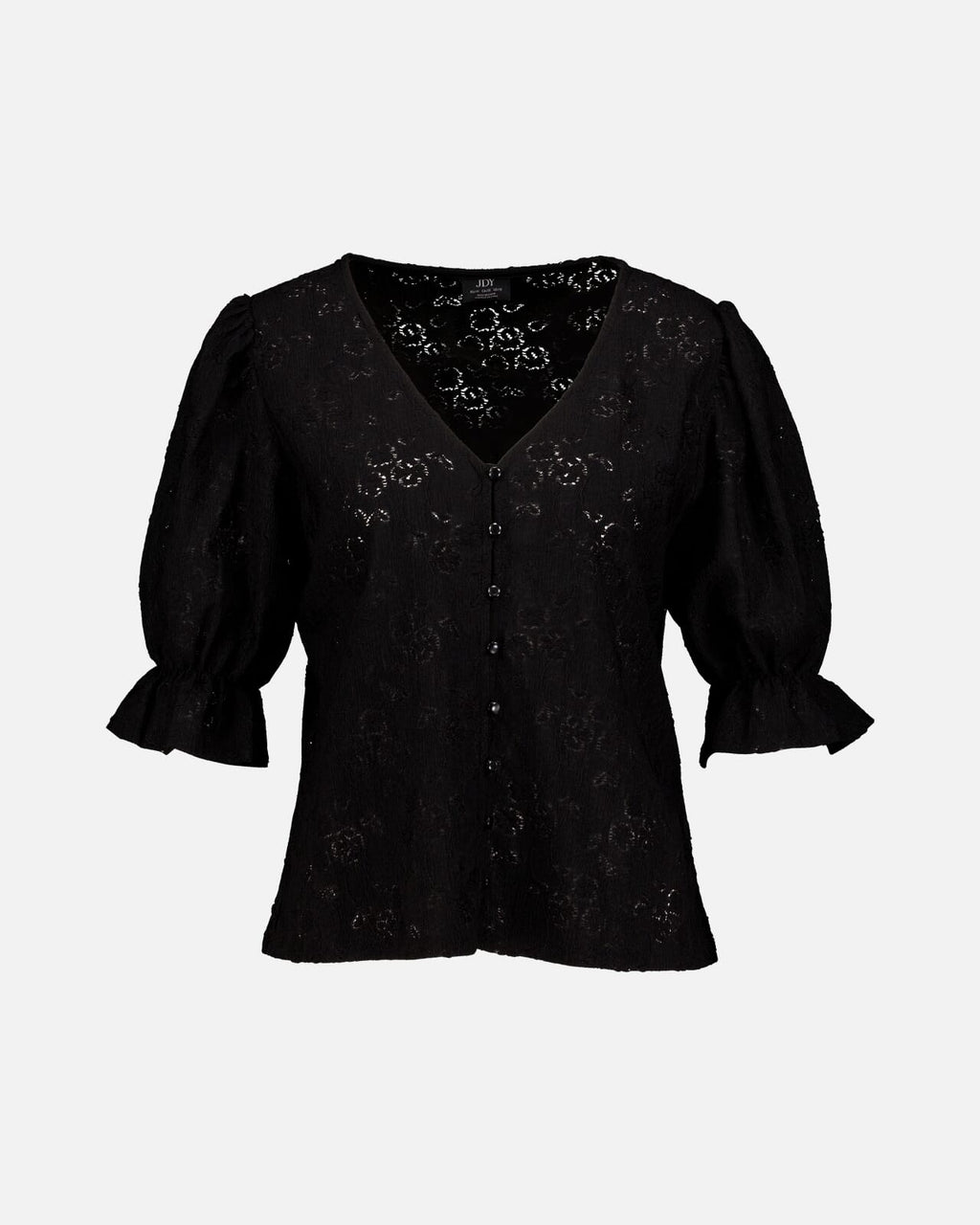 JDY TOPP Jakobe 2/4 Lace Top - Black