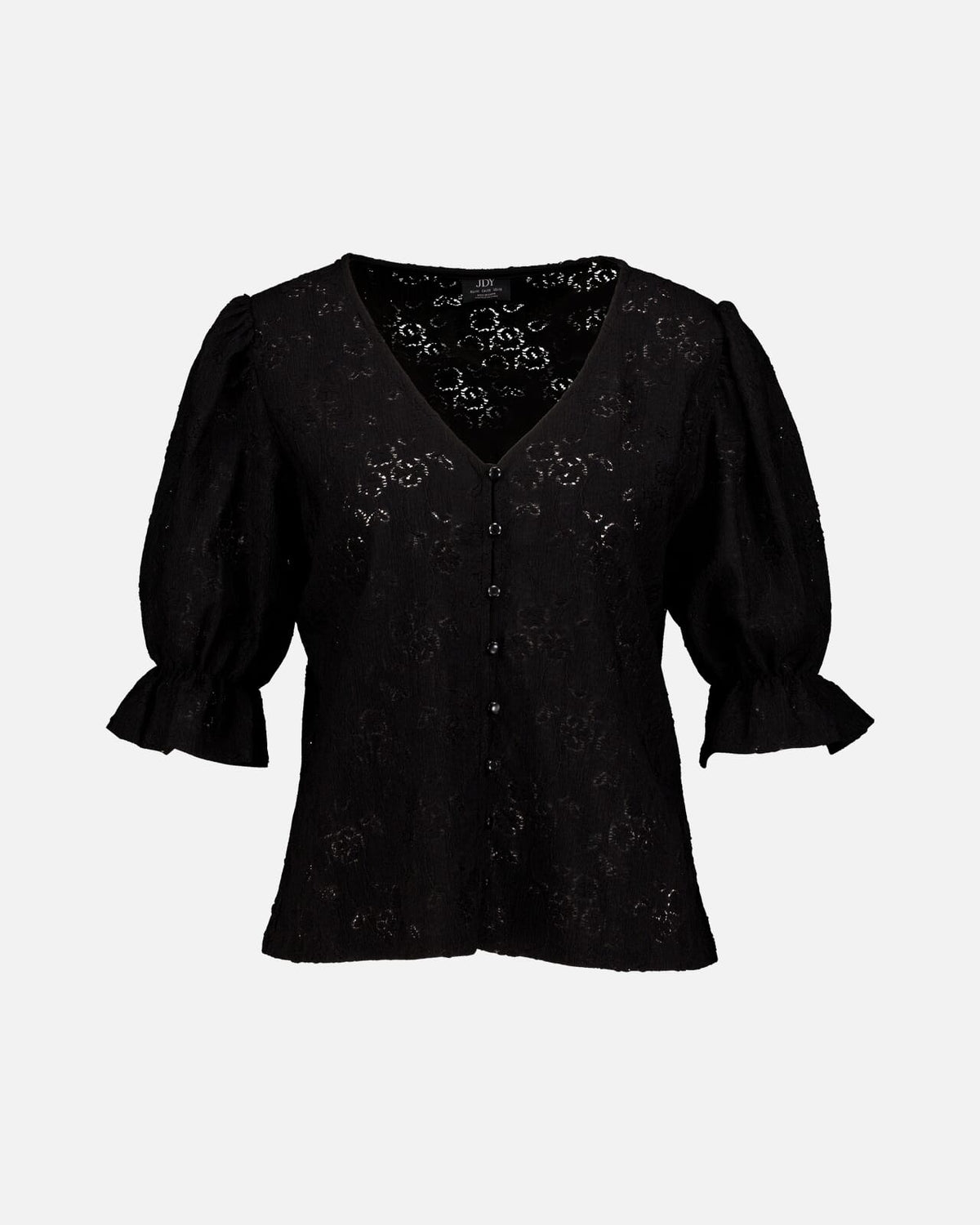 JDY TOPP Jakobe 2/4 Lace Top - Black