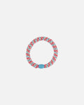 KKNEKKI by Bon Dep Hårstrikk Mix 57567 - Turquoise/ Coral/ Glitter