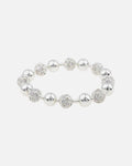 Snö of Sweden Armbånd Mysk Elastic - Silver/ Clear