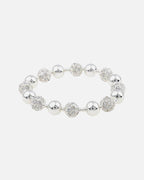 Snö of Sweden Armbånd Mysk Elastic - Silver/ Clear