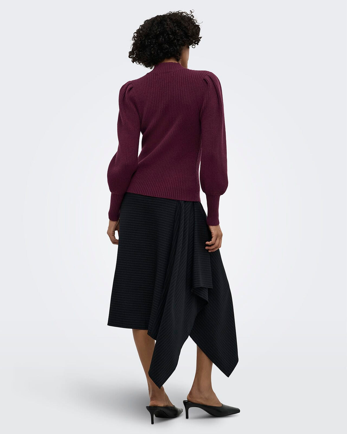ONLY Genser Katia L/S Highneck Pull - Fig