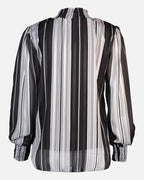 FLOYD Bluse Juliet Stripe - Silver