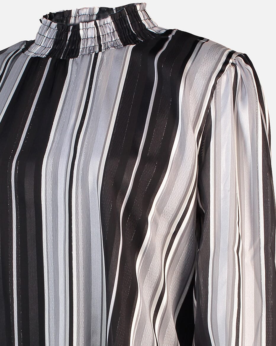 FLOYD Bluse Juliet Stripe - Silver