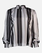 FLOYD Bluse Juliet Stripe - Silver