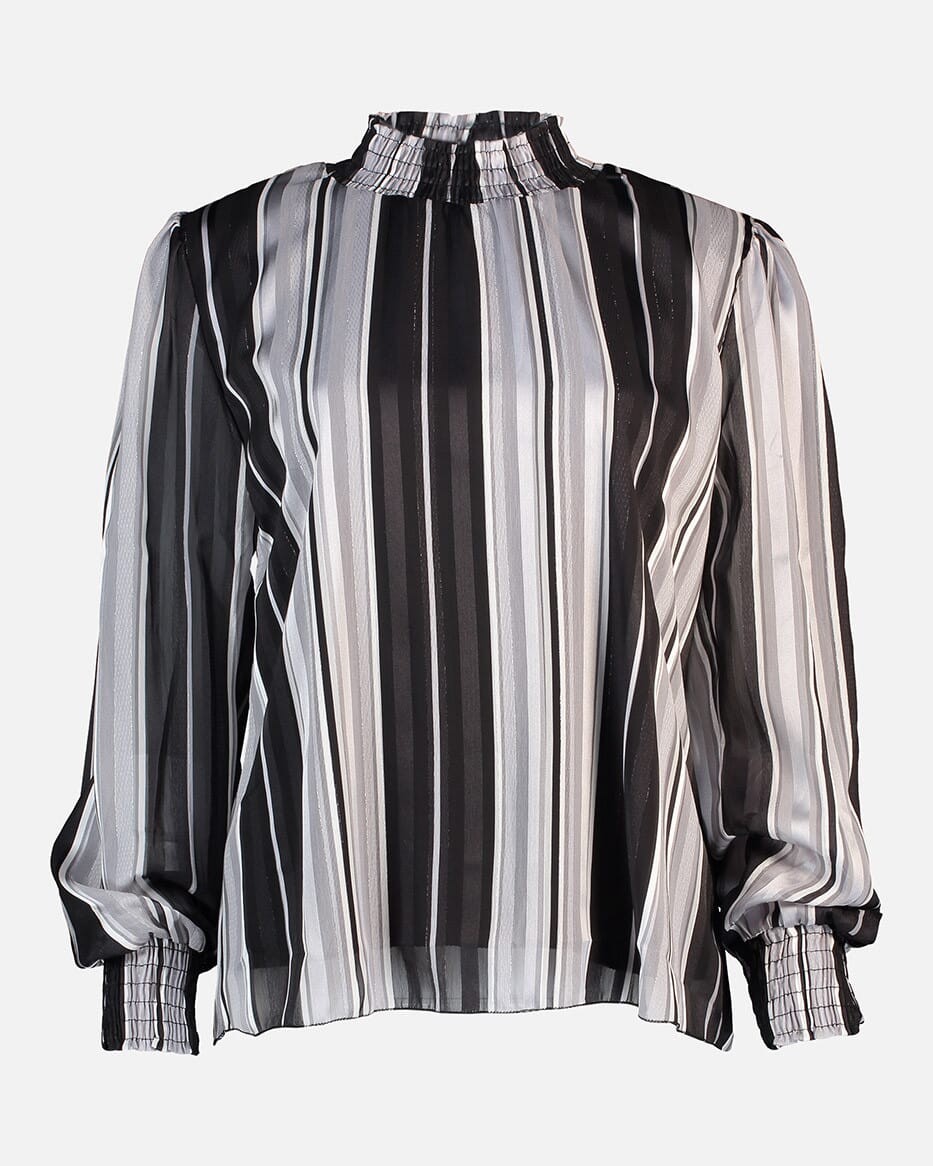FLOYD Bluse Juliet Stripe - Silver