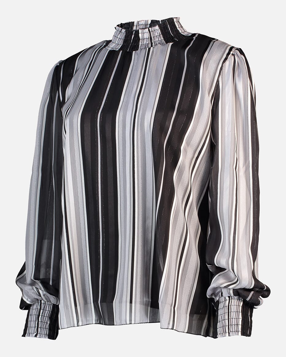 FLOYD Bluse Juliet Stripe - Silver