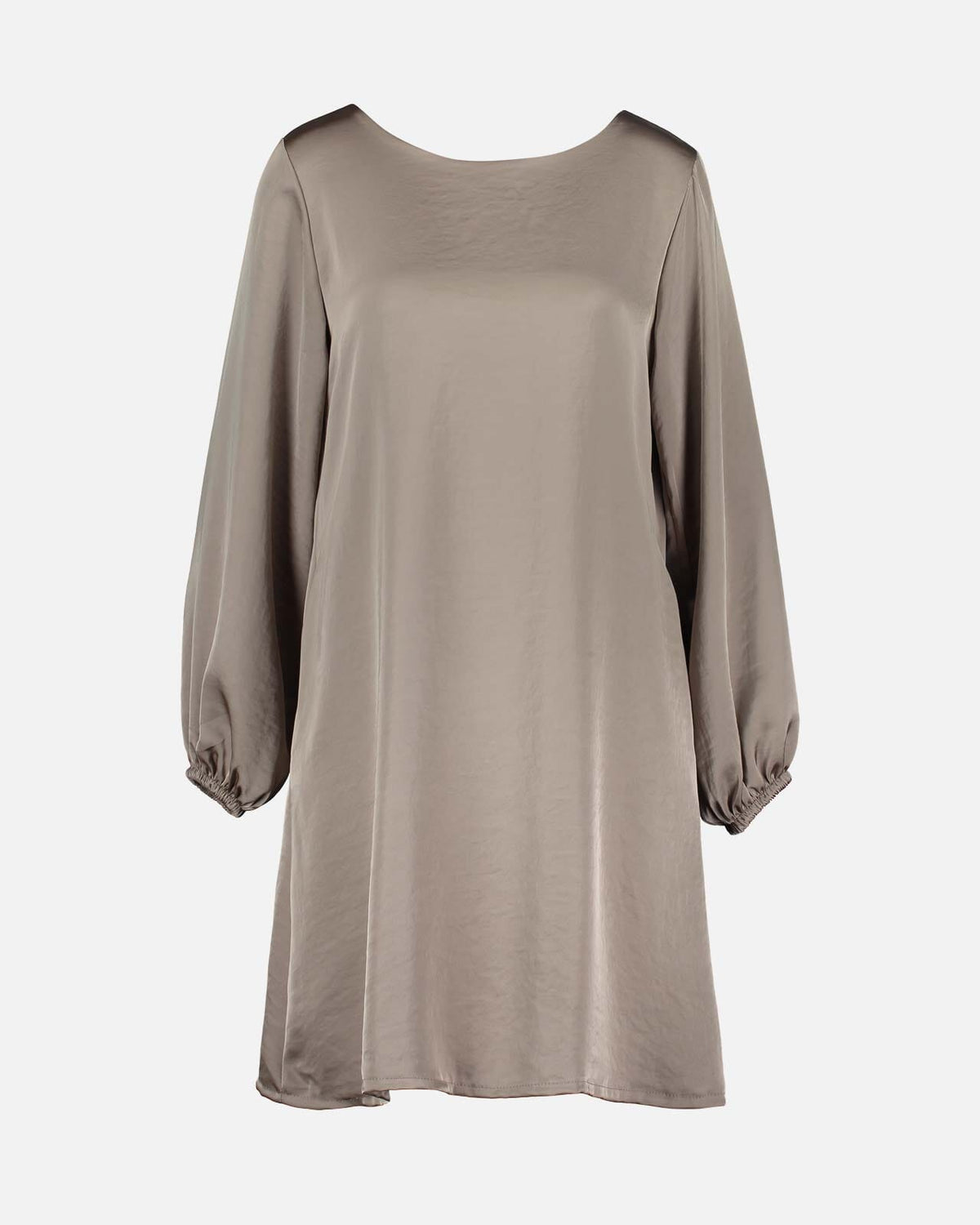 FLOYD Kjole Jennifer Uni Satin - Light Taupe