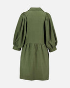 FLOYD Kjole Larina Babycord - Army Green