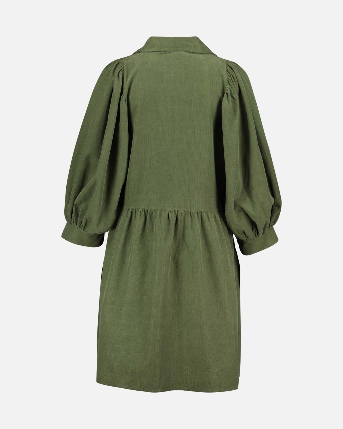 FLOYD Kjole Larina Babycord - Army Green