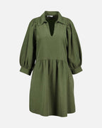 FLOYD Kjole Larina Babycord - Army Green