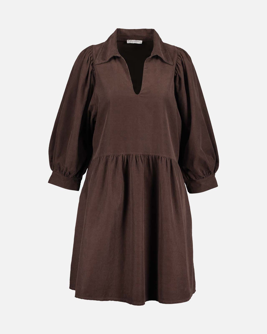 FLOYD Kjole Larina Babycord - Dark Brown