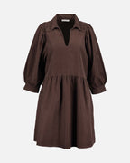 FLOYD Kjole Larina Babycord - Dark Brown