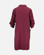 FLOYD Skjortekjole Randi Babycord - Bordeaux