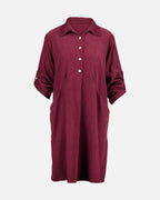 FLOYD Skjortekjole Randi Babycord - Bordeaux