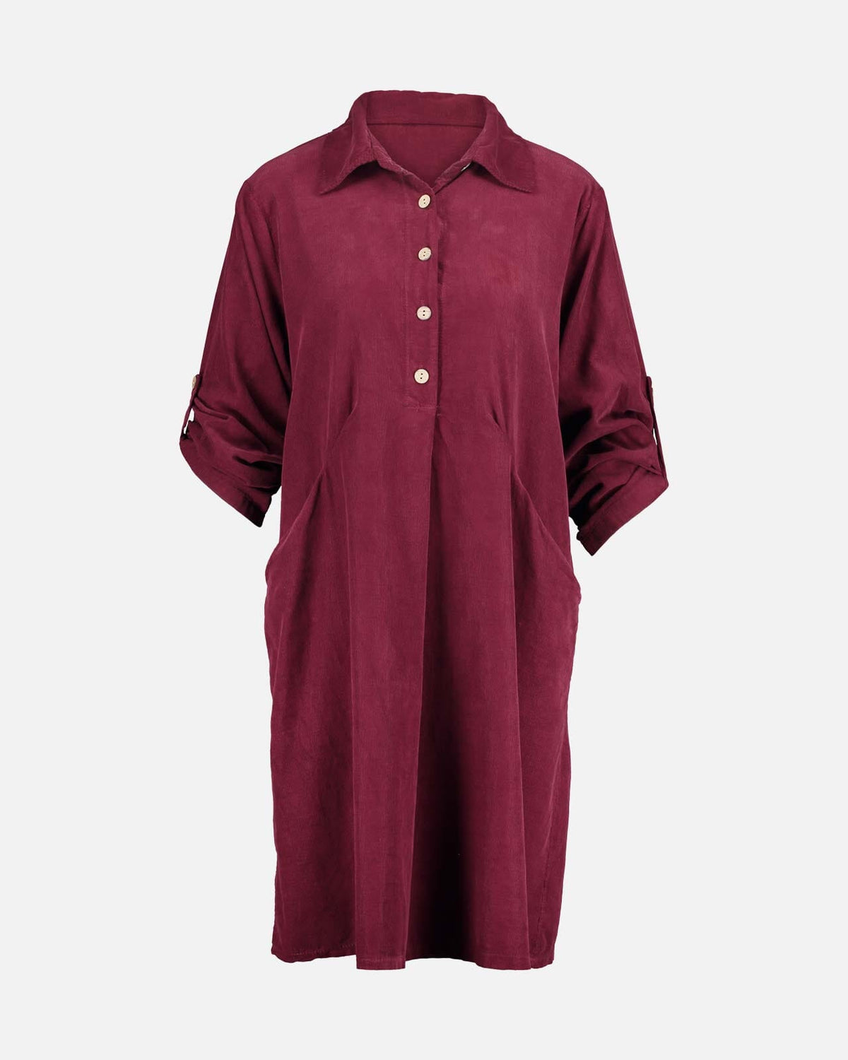 FLOYD Skjortekjole Randi Babycord - Bordeaux