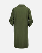 FLOYD Skjortekjole Randi Babycord - Army Green
