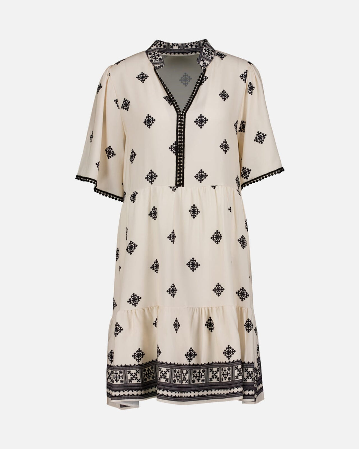 FLOYD Kjole Lissi Manda - Cream/ Black